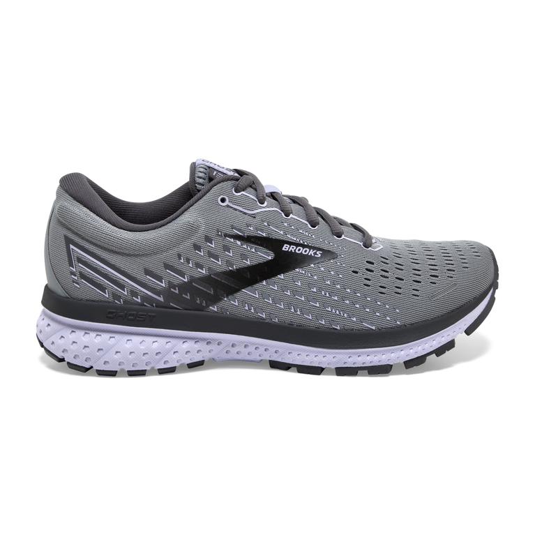 Brooks Ghost 13 Womens Road Running Shoes - Grey/Blackened Pearl/Purple - Indonesia (JBHW-84256)